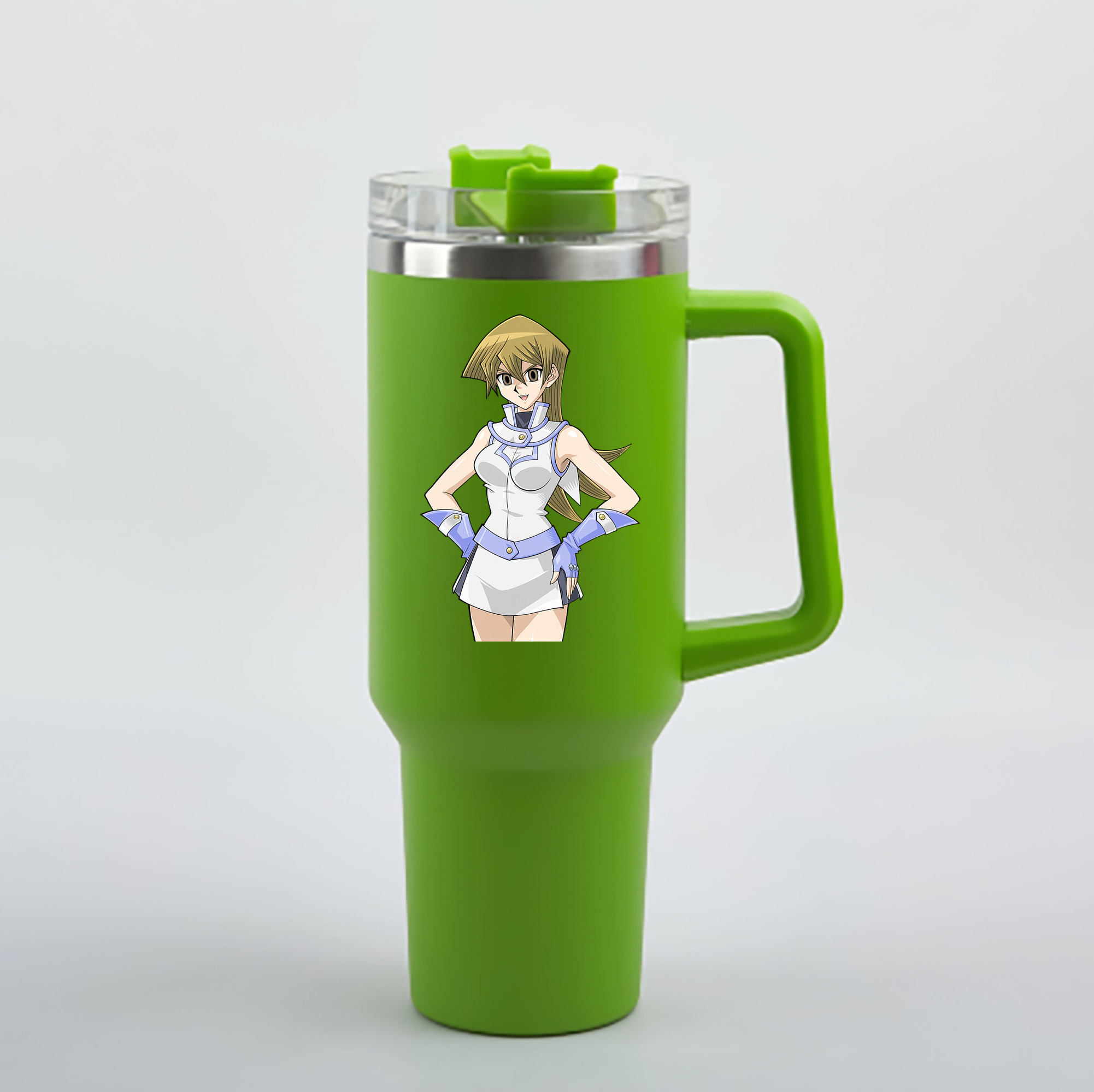（画像用） 遊☆戯☆王 Yu-Gi-Oh! 1200mL車用タンブラー - クリスタルステッカー（プラスチックストロー付き）